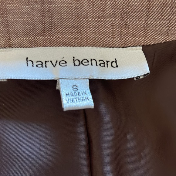 EUC Harve Benard Brown Shortsleeve Back Lined Blazer with Front Buttoned Pockets - Picture 4 of 5